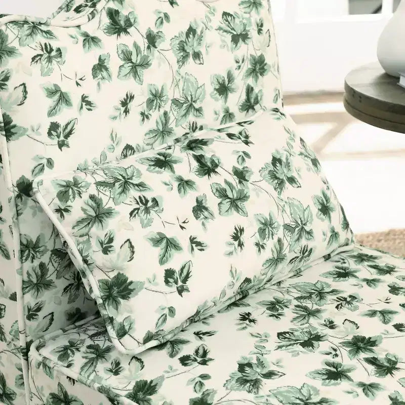 Chaise de salle à manger individuelle en flanelle avec coussin d'assise et dossier moelleux, sans accoudoirs, l'oreiller assorti peut être utilisé comme coussin lombaire
