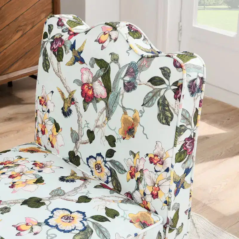 Chaise de salle à manger individuelle en flanelle avec coussin d'assise et dossier moelleux, sans accoudoirs, l'oreiller assorti peut être utilisé comme coussin lombaire