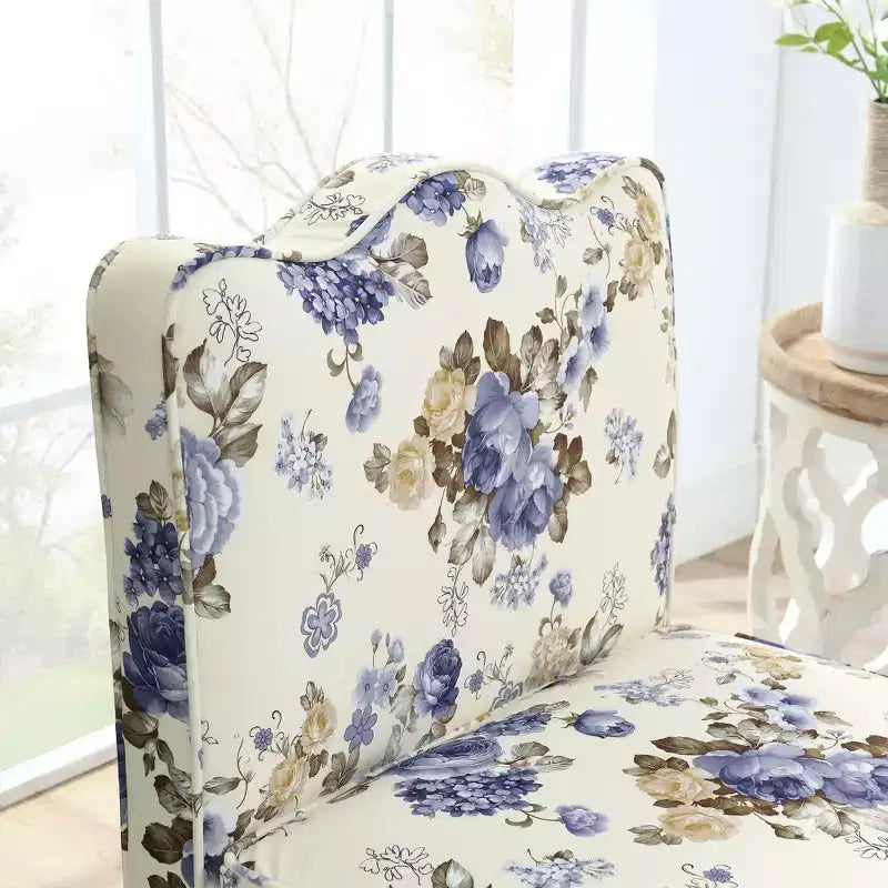 Chaise de salle à manger individuelle en flanelle avec coussin d'assise et dossier moelleux, sans accoudoirs, l'oreiller assorti peut être utilisé comme coussin lombaire