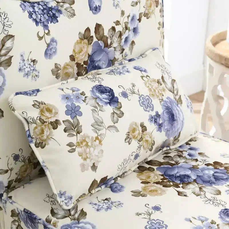 Chaise de salle à manger individuelle en flanelle avec coussin d'assise et dossier moelleux, sans accoudoirs, l'oreiller assorti peut être utilisé comme coussin lombaire