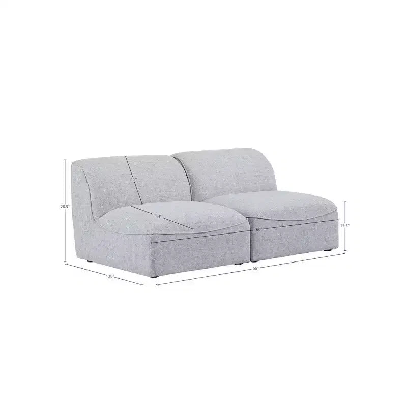 Canapé modulaire texturé en lin durable Miramar