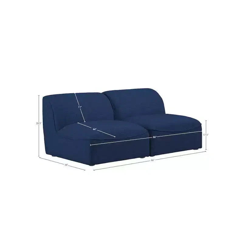Canapé modulaire texturé en lin durable Miramar