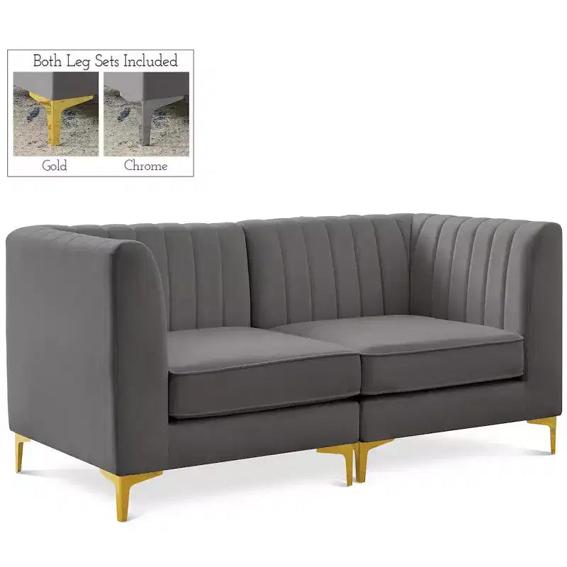 Canapé modulaire Alina Velvet