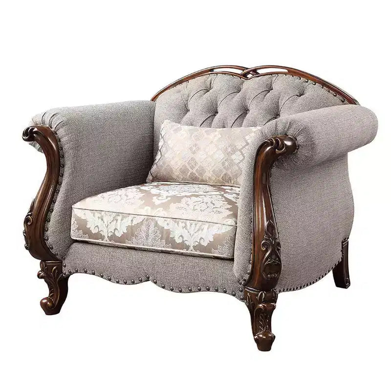 Fauteuil en tissu Miyeon 48" cerise