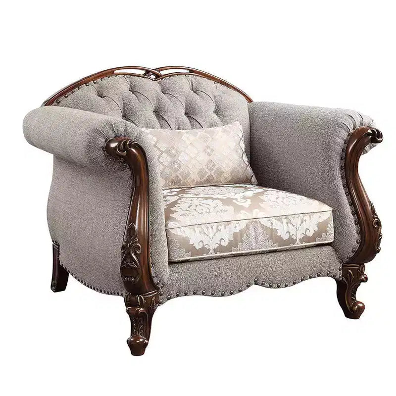 Fauteuil en tissu Miyeon 48" cerise