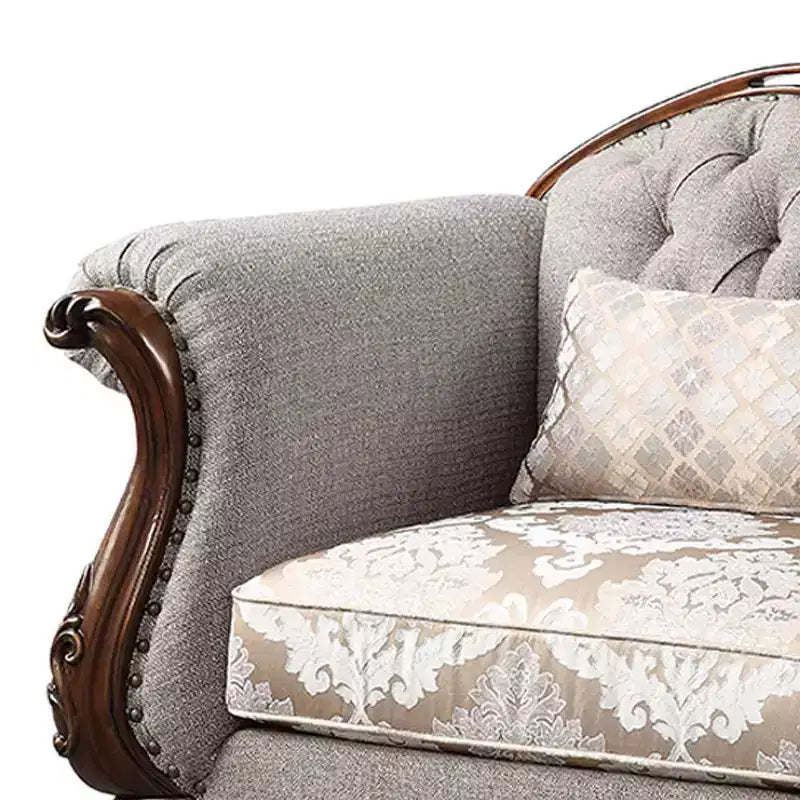 Fauteuil en tissu Miyeon 48" cerise