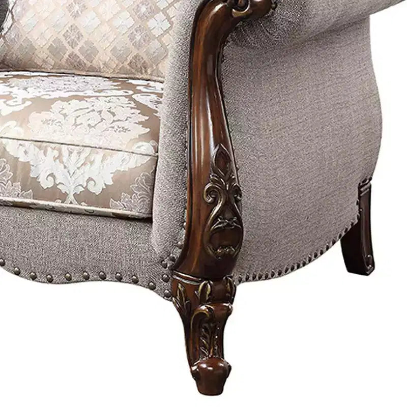 Fauteuil en tissu Miyeon 48" cerise