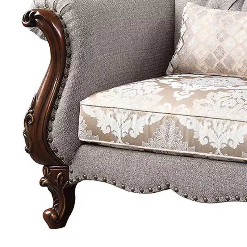 Fauteuil en tissu Miyeon 48" cerise