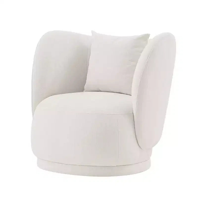 Fauteuil d'appoint contemporain Siri en lin avec coussins