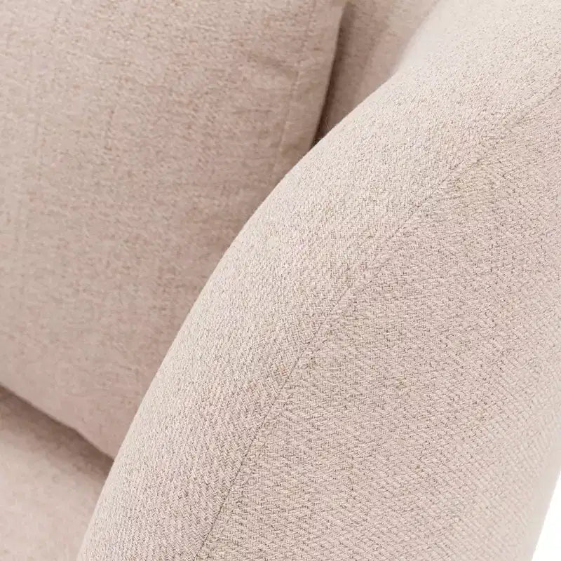 Fauteuil d'appoint contemporain Siri en lin avec coussins