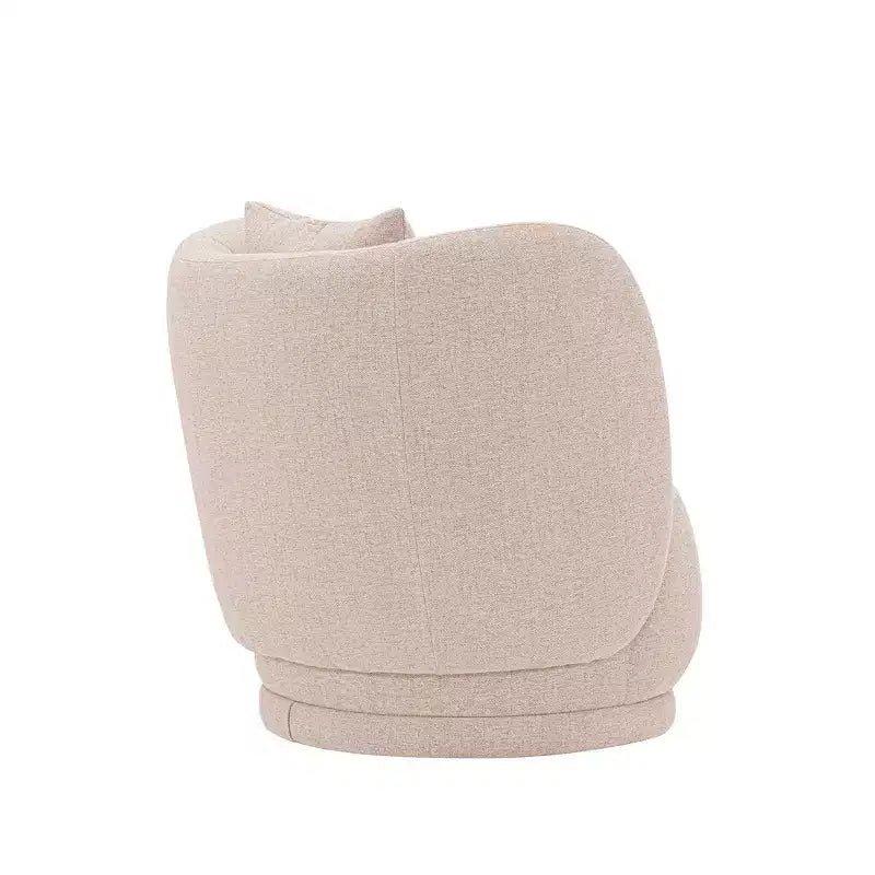 Fauteuil d'appoint contemporain Siri en lin avec coussins