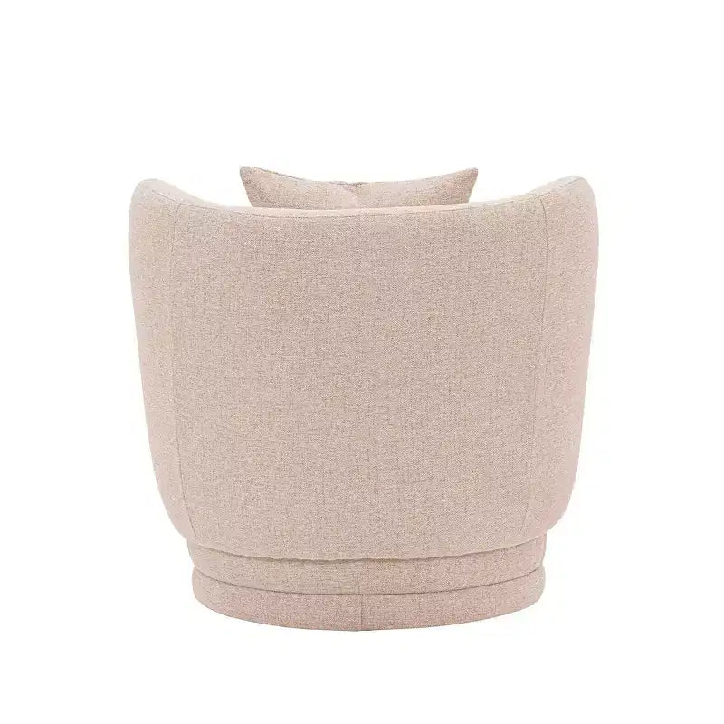 Fauteuil d'appoint contemporain Siri en lin avec coussins