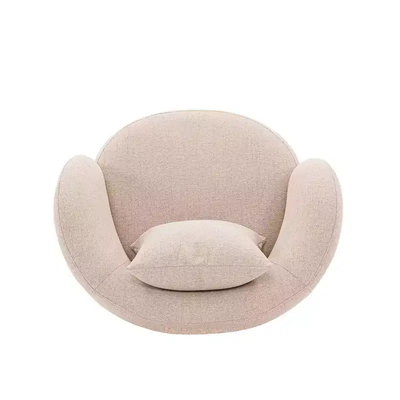 Fauteuil d'appoint contemporain Siri en lin avec coussins
