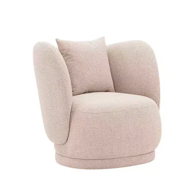 Fauteuil d'appoint contemporain Siri en lin avec coussins